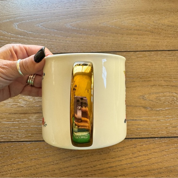 OpalHouse White Floral Initial Monogram K Mug Porcelain Coffee Cup Gift - Picture 5 of 7